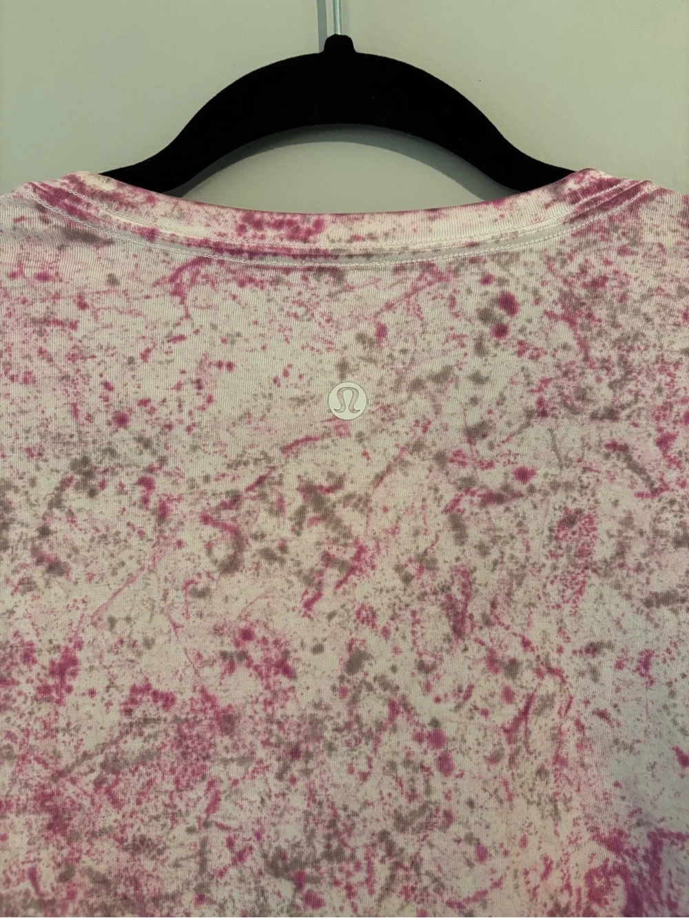 Lululemon Pink & Brown Tie Dye Long Sleeve Performance Tee $78 - Medium